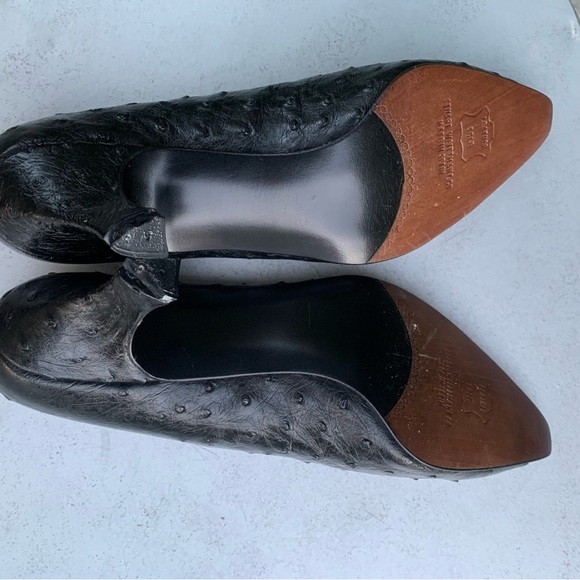 Stuart Weitzman Black Women's Textured Heels 6.5 - Picture 4 of 11